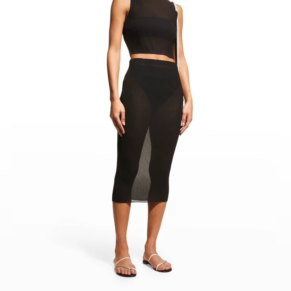 Sheer Swim Cover Skirt